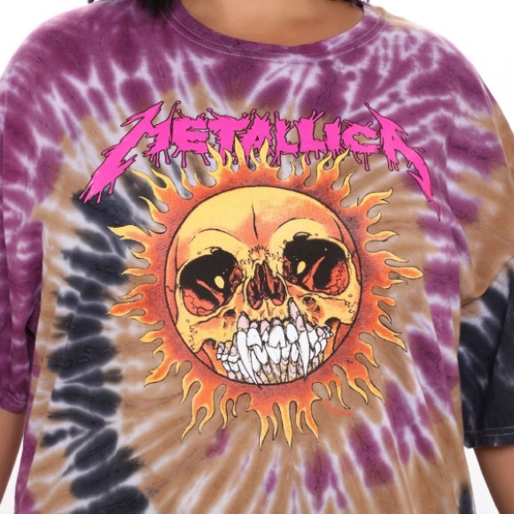 METALLICA Sun Tie Dye Tee NWT - Picture 3 of 12